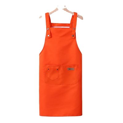 Μεταλλική εκτύπωση Custom Logo Ρυθμίσιμη Bib Canvas Chef Apron για γυναίκες Μαγείρεμα
