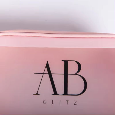 Αδιάβροχη παγωμένη τσάντα Custom Logo Εκτυπωμένη Μοντέλα Κοσμητική Τσάντα PVC Τσάντα Μακιγιάζ Τσάντα