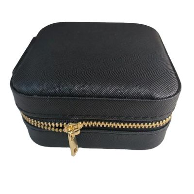 Εύκολο Custom Logo Δερμάτινο Φορέα Κρατητή Zipper φορητή τσάντα για την αποθήκευση κοσμημάτων
