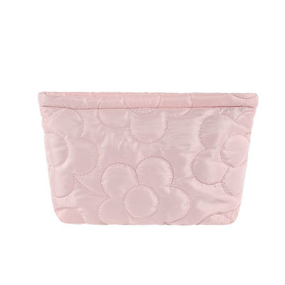 Αδιάβροχη τσάντα αποθήκευσης μακιγιάζ Puffer Quilted Nylon Cosmetic Bag για ταξιδιωτικά είδη τουαλέτας