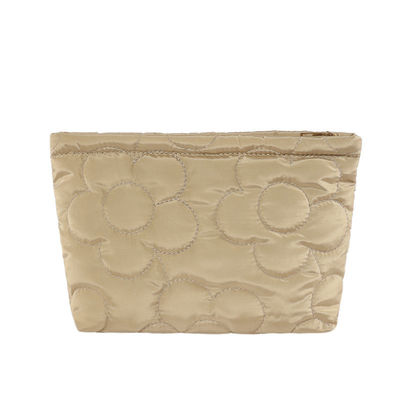 Αδιάβροχη τσάντα αποθήκευσης μακιγιάζ Puffer Quilted Nylon Cosmetic Bag για ταξιδιωτικά είδη τουαλέτας