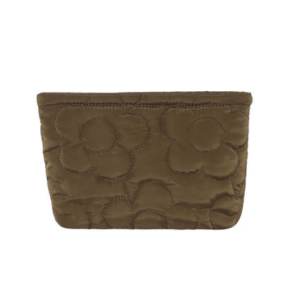 Αδιάβροχη τσάντα αποθήκευσης μακιγιάζ Puffer Quilted Nylon Cosmetic Bag για ταξιδιωτικά είδη τουαλέτας