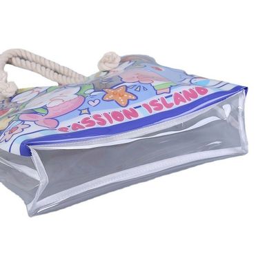Όλες οι εποχές Αδιάβροχο Beach Tote πισίνα τσάντα για γυναίκες Κυρίες Μεγάλο γυμναστήριο Tote PVC τσάντα χειρός