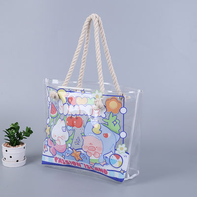 Όλες οι εποχές Αδιάβροχο Beach Tote πισίνα τσάντα για γυναίκες Κυρίες Μεγάλο γυμναστήριο Tote PVC τσάντα χειρός