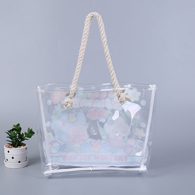 Όλες οι εποχές Αδιάβροχο Beach Tote πισίνα τσάντα για γυναίκες Κυρίες Μεγάλο γυμναστήριο Tote PVC τσάντα χειρός