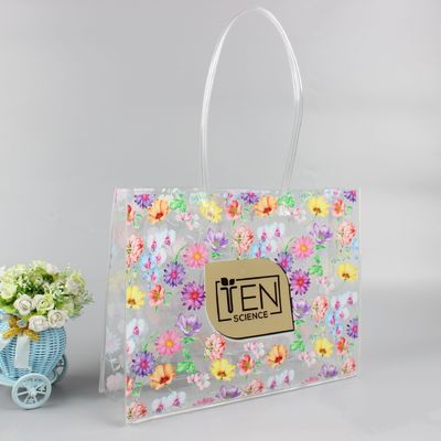 Προσαρμοσμένη χρωματική τσάντα PVC Tote για μοντέρνες και σαφείς ανάγκες αγορών
