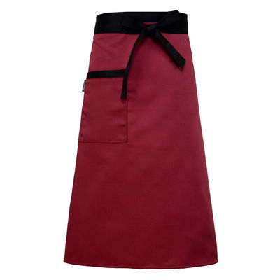 Τύπωση Custom Logo Polyester Twill Cotton Coffee Foil Apron για άνδρες και γυναίκες
