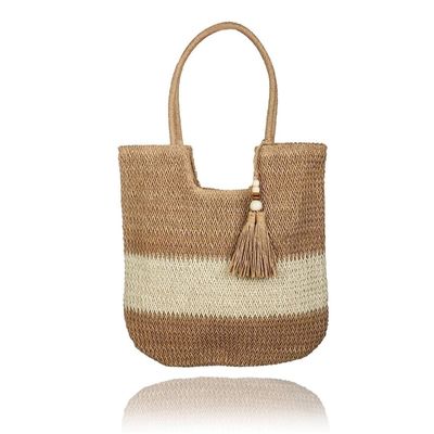 Καλοκαιρινό Tote Raffia Straw Bag OEM/ODM Αποδεκτό για τη μόδα Κυρίες Crochet Beach Bag