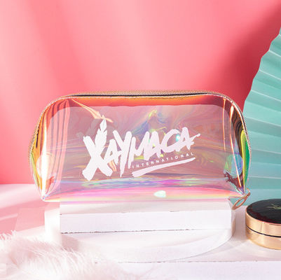 Προσαρμοσμένο λογότυπο TPU Laser Cosmetic Bag εκτυπωμένο για φορητή αποθήκευση από τον Chic Ritzy