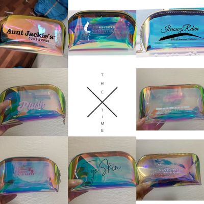 Προσαρμοσμένο λογότυπο TPU Laser Cosmetic Bag εκτυπωμένο για φορητή αποθήκευση από τον Chic Ritzy
