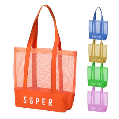Πολυεστέρα Κύριο υλικό Custom Ultralight Μεγάλο Προσωπικό Beach Mesh Tote Bag