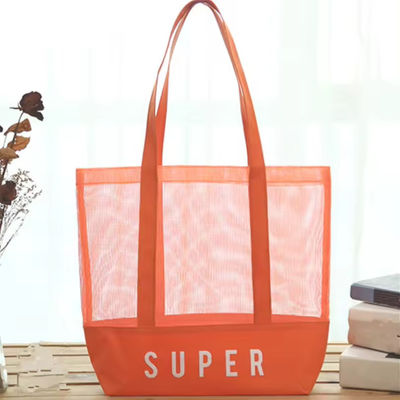 Πολυεστέρα Κύριο υλικό Custom Ultralight Μεγάλο Προσωπικό Beach Mesh Tote Bag