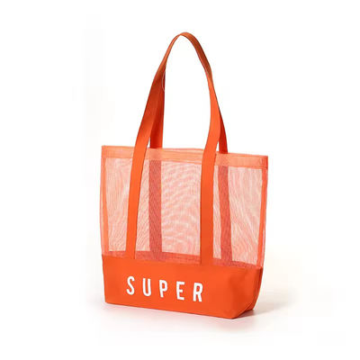 Πολυεστέρα Κύριο υλικό Custom Ultralight Μεγάλο Προσωπικό Beach Mesh Tote Bag
