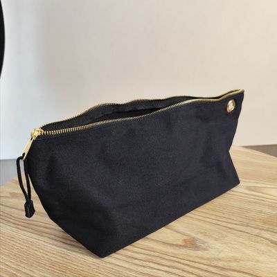 OEM/ODM Αποδεκτό Custom Logo Printed Canvas Zipper Makeup Bag για αποθήκευση μολυβιού και νομισμάτων