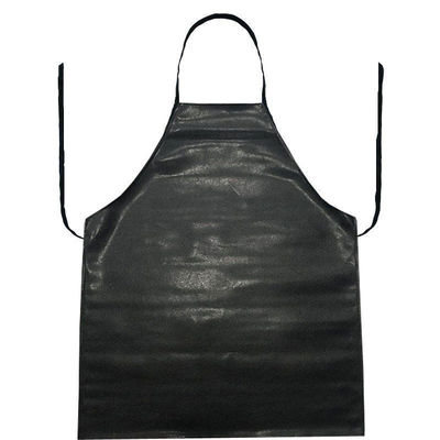 Προσαρμοσμένο Plain Long Bib PU Leather Cooking Kitchen Work Apron με αποδεκτό OEM / ODM