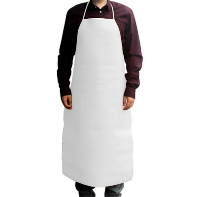Προσαρμοσμένο Plain Long Bib PU Leather Cooking Kitchen Work Apron με αποδεκτό OEM / ODM