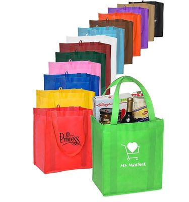 Τελευταία μοντέρνα στυλ Custom Printed Nonwoven Fabric Grocery Totebag Παρασκευαστές