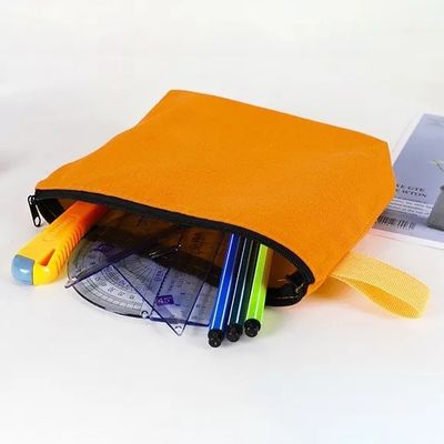 Προσαρμοσμένο λογότυπο εκτυπωμένο καμβά με φερμουάρ με οικολογικό και ανθεκτικό υλικό
