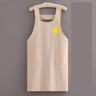 Προσαρμοσμένο λογότυπο Canvas Chef Cotton Unisex Uniform Apron για εμπορική κουζίνα