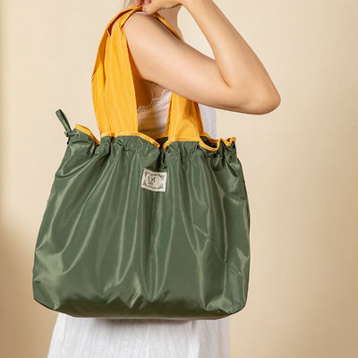 2024 Custom Logo Foldable Nylon Casual Tote Bag για Polyester Σώλα για ψώνια