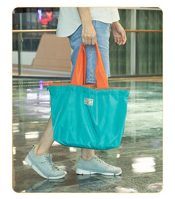2024 Custom Logo Foldable Nylon Casual Tote Bag για Polyester Σώλα για ψώνια