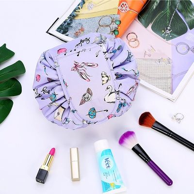 Προσαρμοσμένο λογότυπο Εκτύπωση Oxford Drawstring Cosmetic Bag για το νεότερο μοντέρνο στυλ