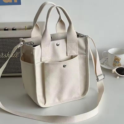 Νέο μοντέρνο στυλ καμβά crossbody ψώνια τσάντα με ρυθμιζόμενο ιμάντα