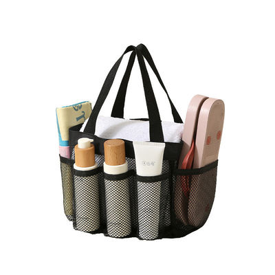 Καλοκαιρινό Essential Mesh Beach Tote Bag με πολλαπλές τσέπες και προσαρμοσμένο χρώμα
