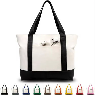 Μοντέλα Unisex Μεγάλη χωρητικότητα Canvas Tote Bag για ψώνια και παραλία
