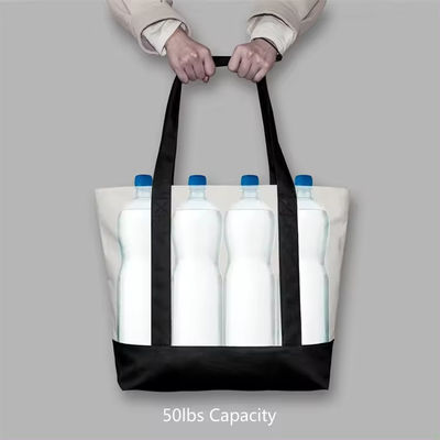 Μοντέλα Unisex Μεγάλη χωρητικότητα Canvas Tote Bag για ψώνια και παραλία