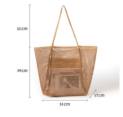 Χειροποίητο One Shoulder crochet τσάντα πλέξιμο σχεδιασμό για απλή και περιστασιακή παραλία καλοκαιρινή εμφάνιση