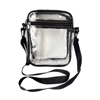 Διαφανής PVC Cross-body Messenger Purse Διαφορετικό χρώμα Διαφανής τσάντα για ώμους