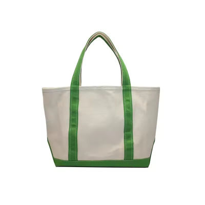 Υπερμεγέθης Eco Friendly Cotton Canvas Tote Bag με Custom Printed Logo Soft-Loop Στυλ