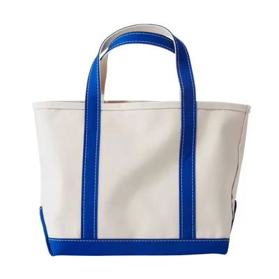 Υπερμεγέθης Eco Friendly Cotton Canvas Tote Bag με Custom Printed Logo Soft-Loop Στυλ