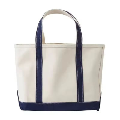 Υπερμεγέθης Eco Friendly Cotton Canvas Tote Bag με Custom Printed Logo Soft-Loop Στυλ