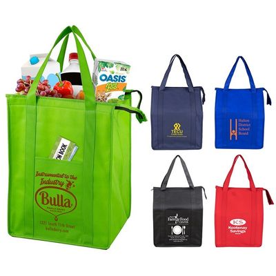 Μεσαίου μεγέθους 30-50cm Non Woven Tote Bag with Heat Transfer Printing Customizable Logo