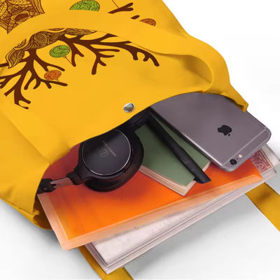 Τελευταία μοντέρνα στυλ Custom Shopping Bag Canvas Tote Bags με πλήρη έγχρωμη εκτύπωση