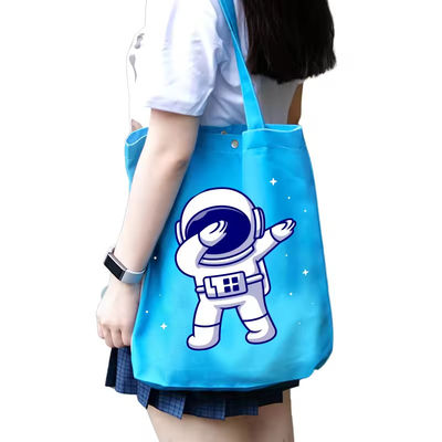 Τελευταία μοντέρνα στυλ Custom Shopping Bag Canvas Tote Bags με πλήρη έγχρωμη εκτύπωση