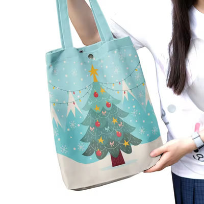Τελευταία μοντέρνα στυλ Custom Shopping Bag Canvas Tote Bags με πλήρη έγχρωμη εκτύπωση