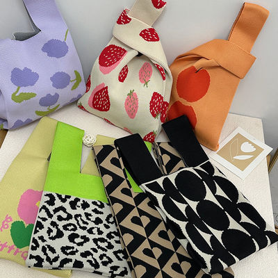 Μοντέλα Λοξοφόρο Λουλούδι Μίνι Πορτοφόλι Γυναικεία τσάντα Ψώνια Γλυκιά πλεκτή τσάντα