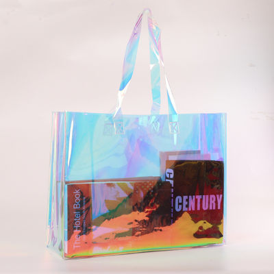 Μεσαία ζούτα Custom PVC Laser Bag για ανακυκλωμένο πλαστικό Διαφανές Ολογραφικό Εμπορικό