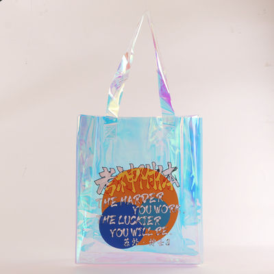 Μεσαία ζούτα Custom PVC Laser Bag για ανακυκλωμένο πλαστικό Διαφανές Ολογραφικό Εμπορικό