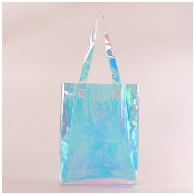Μεσαία ζούτα Custom PVC Laser Bag για ανακυκλωμένο πλαστικό Διαφανές Ολογραφικό Εμπορικό