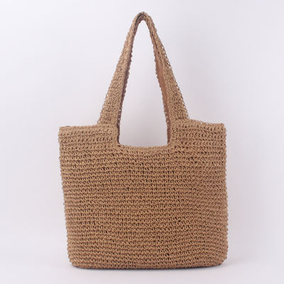 Δικαιούχος OEM/ODM Summer Raffia Straw Tote Bag για ανακυκλωμένη σακούλα παραλίας