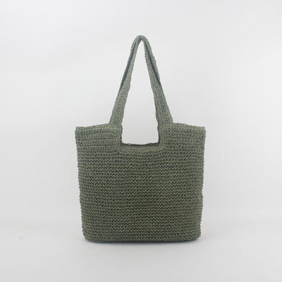 Δικαιούχος OEM/ODM Summer Raffia Straw Tote Bag για ανακυκλωμένη σακούλα παραλίας