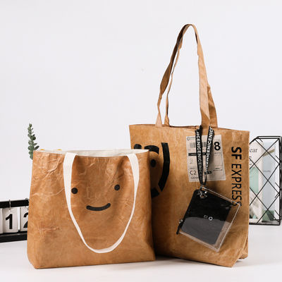Προσαρμοσμένη Μεγάλη χωρητικότητα Tote Bag Sopping Bag Eco Friendly Waterproof Dupont Χάρτινη τσάντα