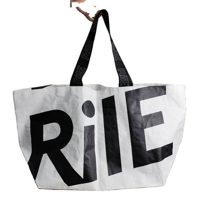 Προσαρμοσμένο λογότυπο εκτύπωση PP Woven Tote Bag για την προώθηση της μελέτης ταξιδιών στην παραλία