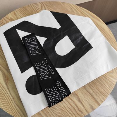 Προσαρμοσμένο λογότυπο εκτύπωση PP Woven Tote Bag για την προώθηση της μελέτης ταξιδιών στην παραλία
