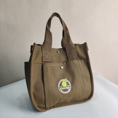 Προσαρμοσμένο λογότυπο εκτύπωση Crossbody Canvas τσάντα Mini Tote ψώνια τσάντα τσάντα με μεγάλη χωρητικότητα
