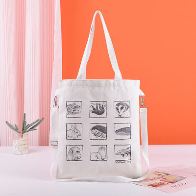Υψηλισμός Tote σακούλες Custom Logo εκτυπωμένο για επαναχρησιμοποιήσιμη μεγάλη χωρητικότητα σακούλα καμβά